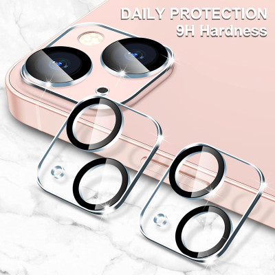   Стъклен протектор за камера 5D FULL Glue за Apple iPhone 13 Mini   